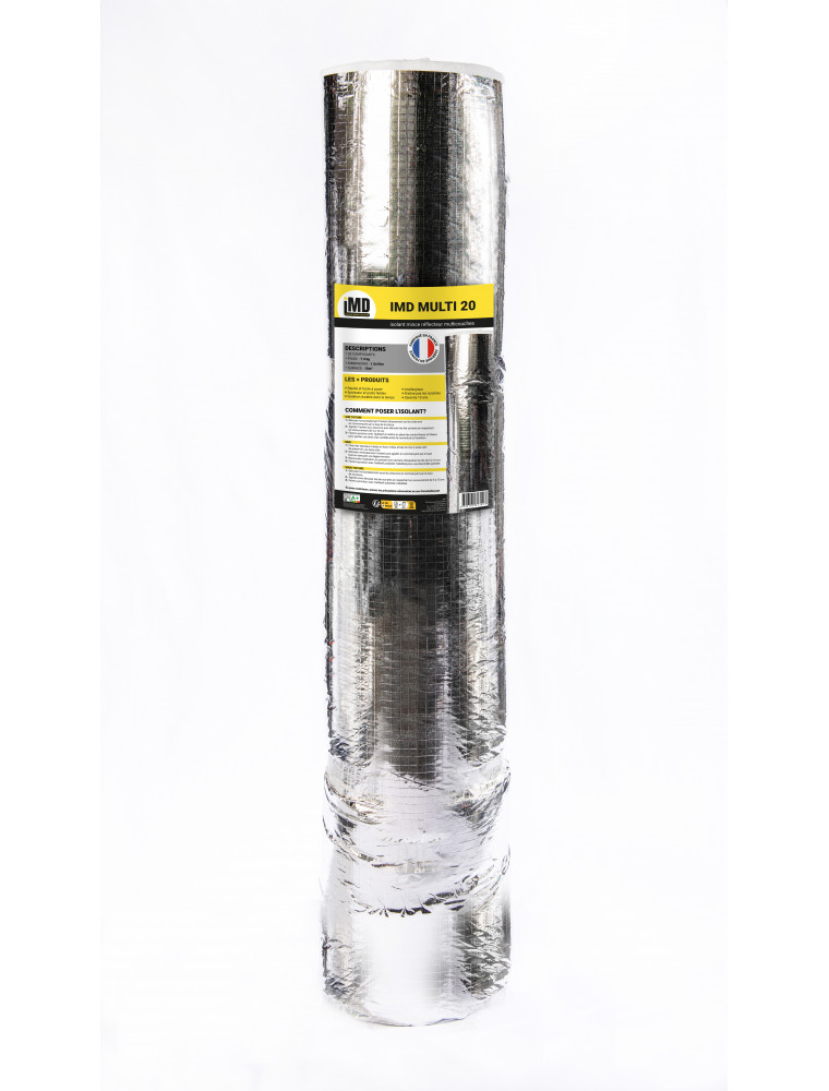 Rouleau isolation thermique, classement M1, épais 50 mm, larg 1,2 m, long  7,5 m S&P (UNELVENT) 821774